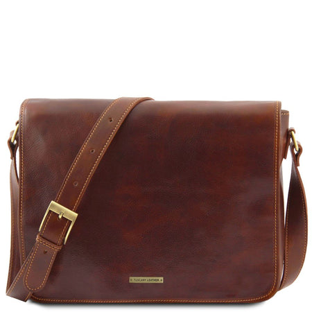 Tuscany Leather Messenger Double